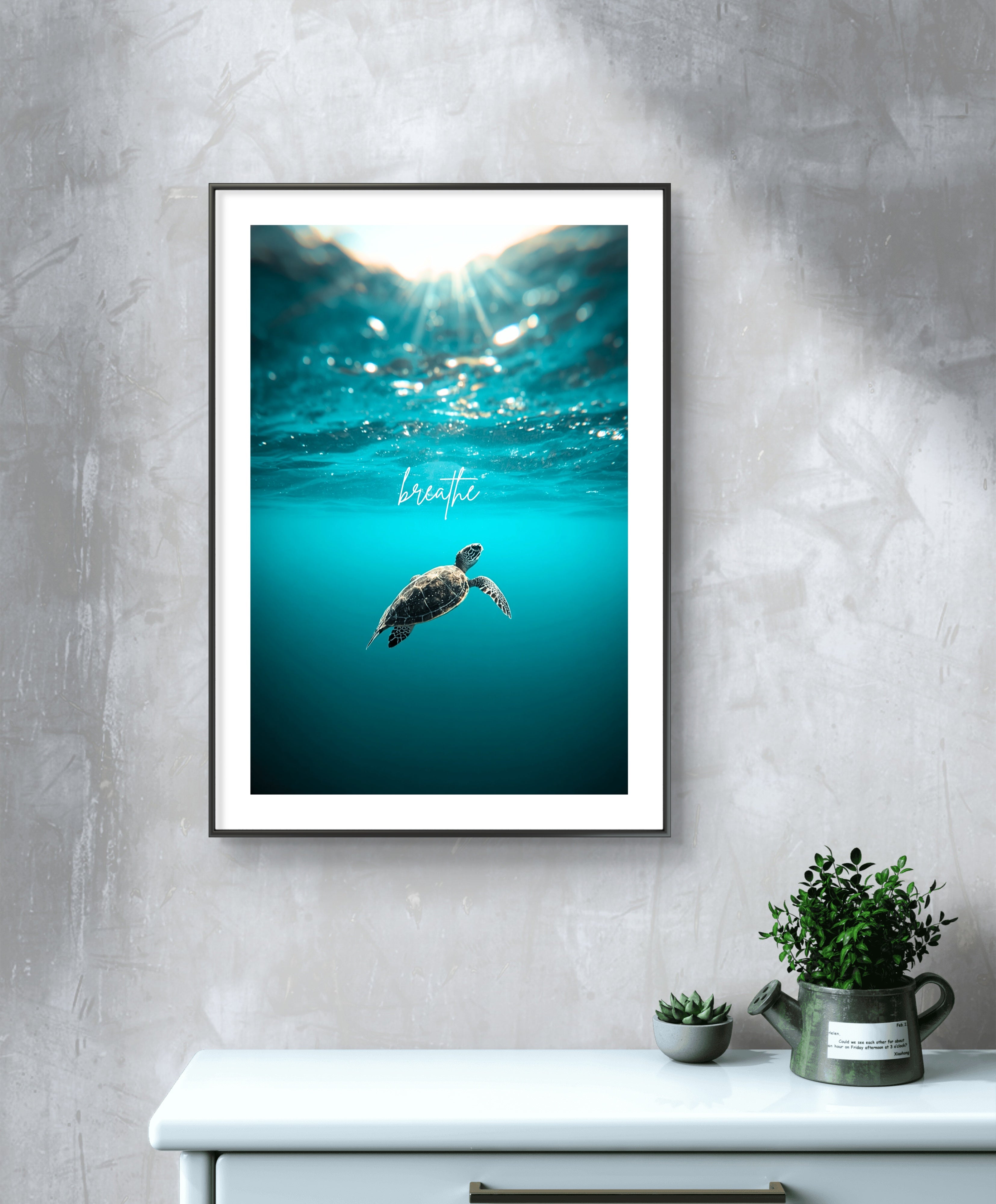 Breathe Ocean Turtle